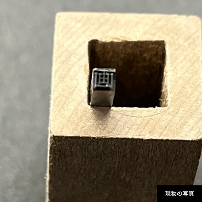 活字ピアス・イヤリング 6pt｜文字「画」