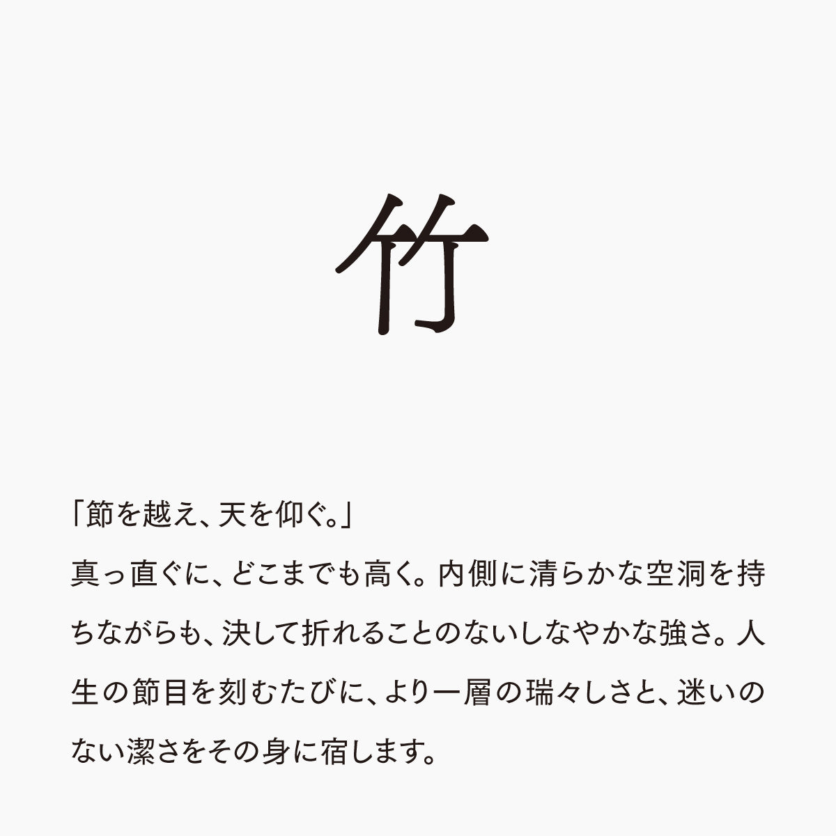 活字ピアス・イヤリング 6pt｜文字「竹」