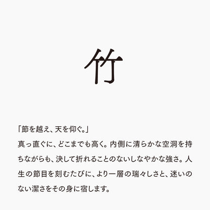 活字ピアス・イヤリング 6pt｜文字「竹」