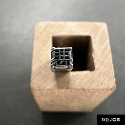 活字ピアス・イヤリング 8pt｜文字「悪」