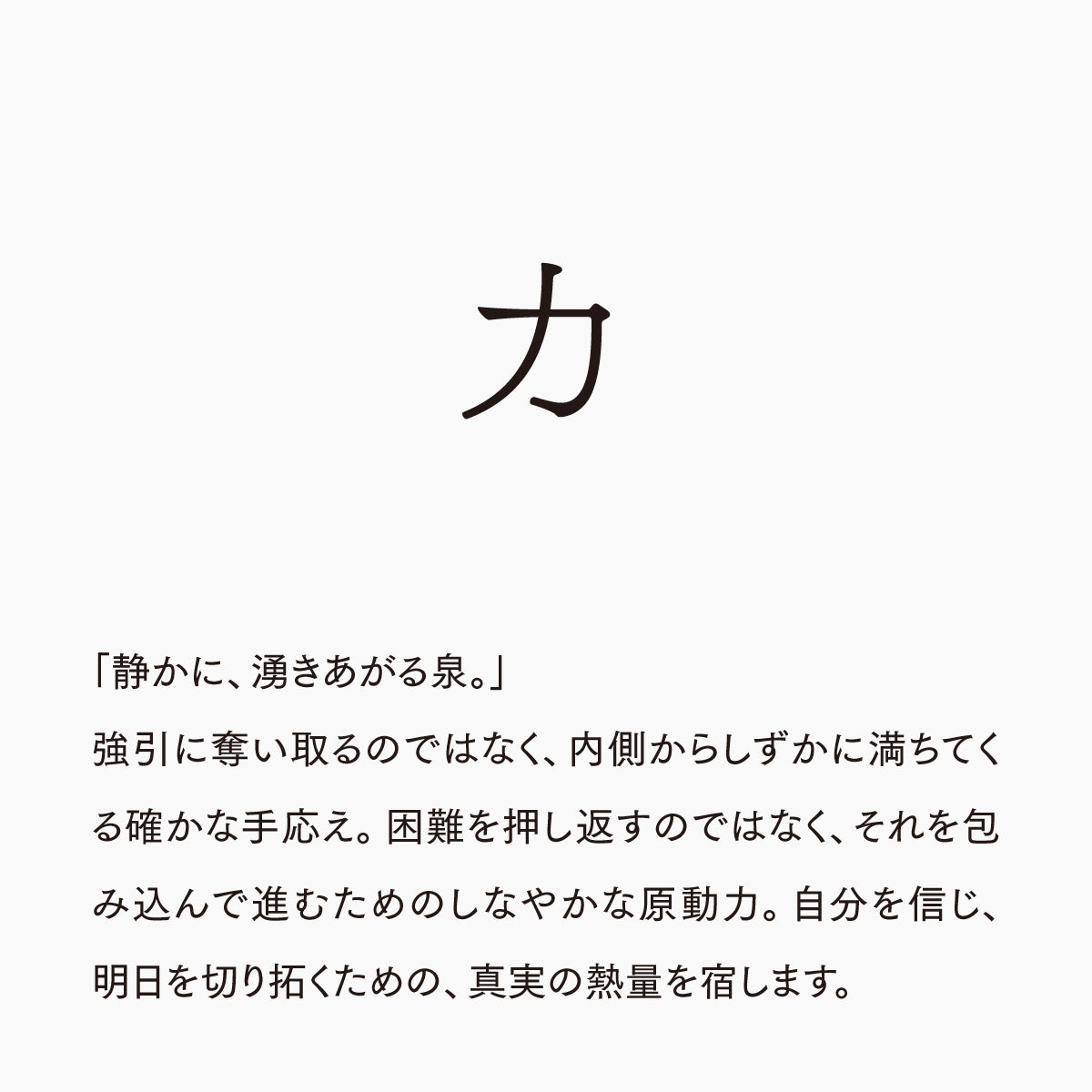 活字ピアス・イヤリング 8pt｜文字「力」