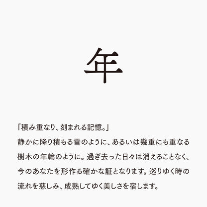 活字ネックレス 13pt｜文字「年」