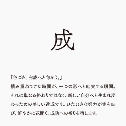 活字ネックレス 13pt｜文字「成」