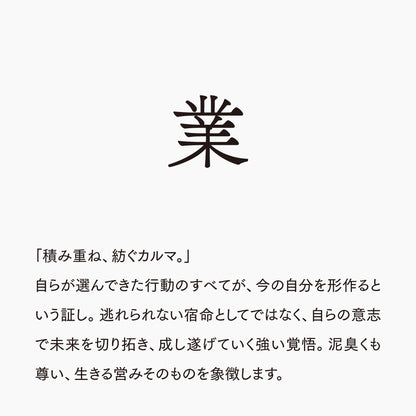 活字ネックレス 13pt｜文字「業」