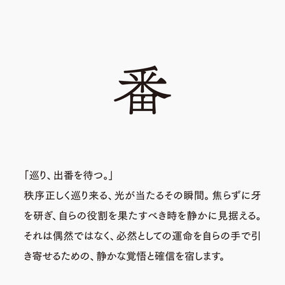 活字ピアス・イヤリング 6pt｜文字「番」