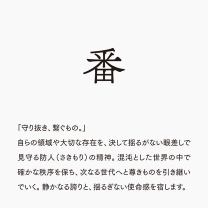 活字ピアス・イヤリング 6pt｜文字「番」