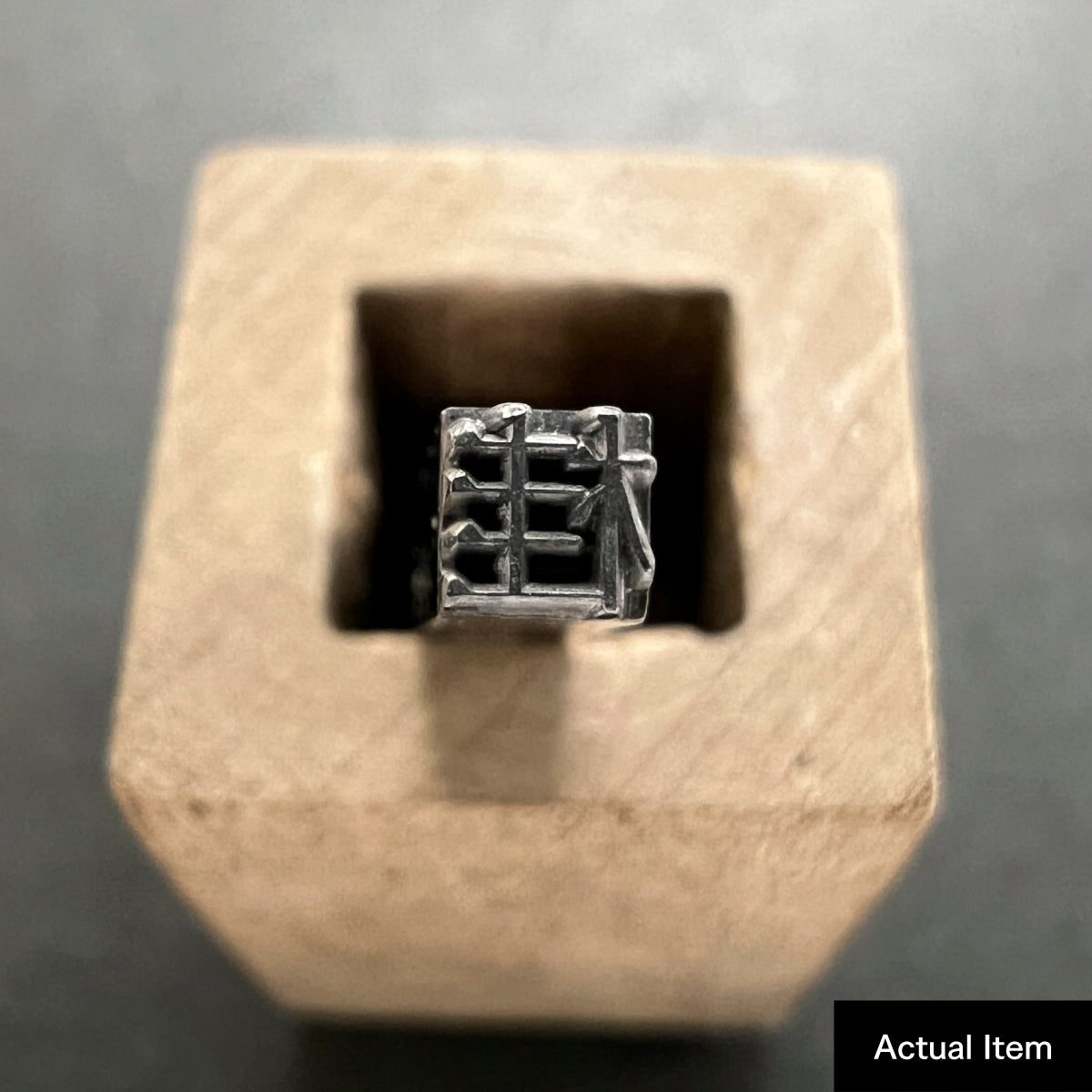 活字ピアス・イヤリング 8pt｜文字「桂」