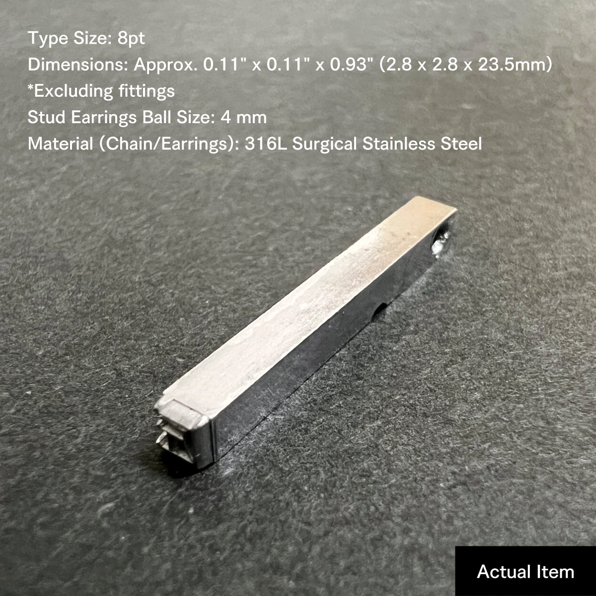 活字ピアス・イヤリング 8pt｜文字「匠」